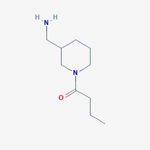 molecular formula C10H20N2O B1465168 1-(3-(氨甲基)哌啶-1-基)丁烷-1-酮 CAS No. 1018529-41-3