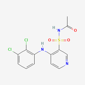 Acetamide, N-((4-((2,3-dichlorophenyl)amino)-3-pyridinyl)sulfonyl)-