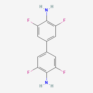 molecular formula C12H8F4N2 B14651700 3,3',5,5'-Tetrafluorobenzidine CAS No. 42794-87-6