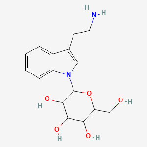 2-[3-(2-Aminoethyl)indol-1-yl]-6-(hydroxymethyl)oxane-3,4,5-triol