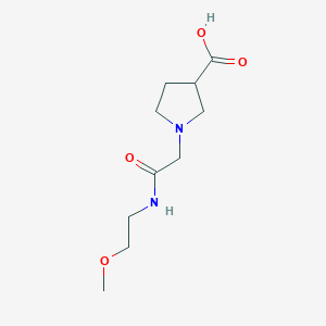 B1465176 1-{[(2-Methoxyethyl)carbamoyl]methyl}pyrrolidine-3-carboxylic acid CAS No. 1344107-74-9