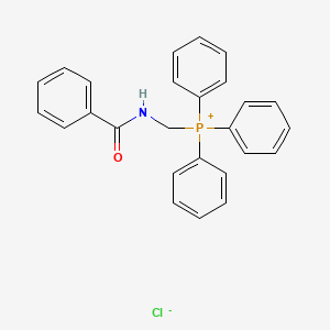 molecular formula C26H23ClNOP B14651761 (Benzamidomethyl)(triphenyl)phosphanium chloride CAS No. 52111-52-1