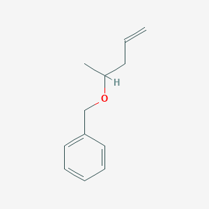 molecular formula C12H16O B14651785 {[(Pent-4-en-2-yl)oxy]methyl}benzene CAS No. 40844-09-5