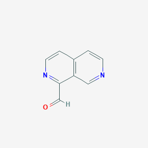 molecular formula C9H6N2O B1465183 2,7-Naphthyridine-1-carbaldehyde CAS No. 2231673-90-6