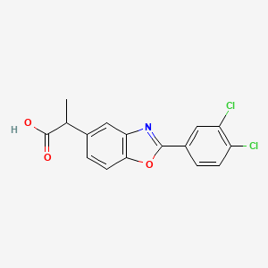 2-(3,4-Dichlorophenyl)-alpha-methyl-5-benzoxazoleacetic acid