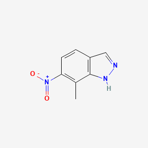 molecular formula C8H7N3O2 B1465185 7-Methyl-6-nitro-1H-indazole CAS No. 208457-81-2