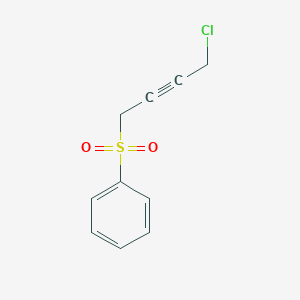 (4-Chlorobut-2-yne-1-sulfonyl)benzene