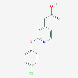 [2-(4-Chlorophenoxy)pyridin-4-yl]acetic acid