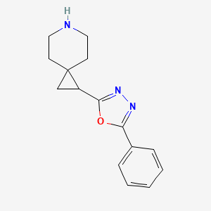 1-(5-Phenyl-1,3,4-oxadiazol-2-yl)-6-azaspiro[2.5]octane