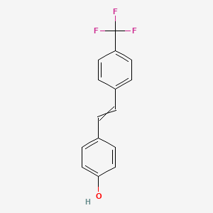 4-{2-[4-(Trifluoromethyl)phenyl]ethenyl}phenol