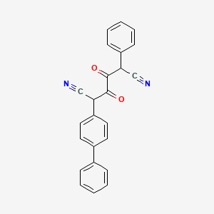 2-([1,1'-Biphenyl]-4-yl)-3,4-dioxo-5-phenylhexanedinitrile