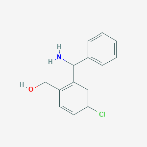 Benzenemethanol, 2-(aminophenylmethyl)-4-chloro-