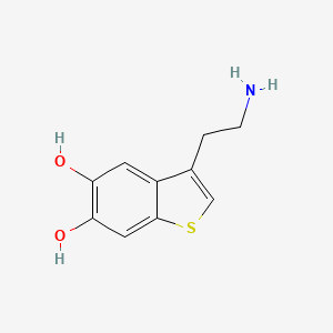 3-(2-Aminoethyl)-1-benzothiophene-5,6-diol