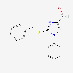 2-(Benzylsulfanyl)-1-phenyl-1H-imidazole-4-carbaldehyde