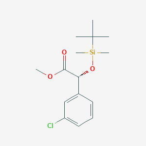 molecular formula C15H23ClO3Si B1465196 Methyl (R)-2-[(tert-butyldimethylsilyl)oxy]-2-(3-chlorophenyl)acetate CAS No. 153294-01-0