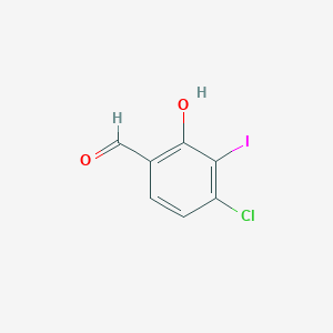 molecular formula C7H4ClIO2 B1465197 4-Chloro-2-hydroxy-3-iodobenzaldehyde CAS No. 1009093-34-8