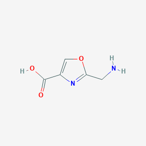 4-Oxazolecarboxylic acid, 2-(aminomethyl)-