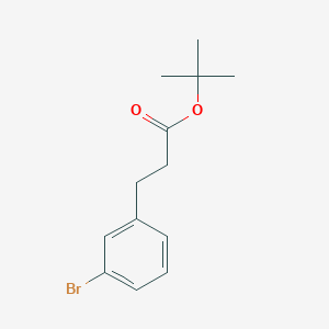 molecular formula C13H17BrO2 B1465208 3-(3-Bromophenyl)propionic acid tert-butyl ester CAS No. 277331-50-7