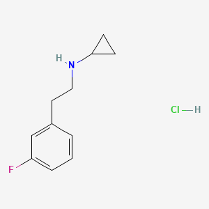 N-[2-(3-fluorophenyl)ethyl]cyclopropanamine hydrochloride