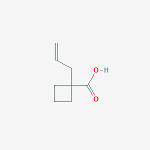 molecular formula C8H12O2 B1465214 1-(Prop-2-en-1-yl)cyclobutane-1-carboxylic acid CAS No. 1193397-42-0