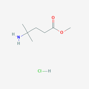molecular formula C7H16ClNO2 B1465233 4-氨基-4-甲基戊酸甲酯盐酸盐 CAS No. 1311317-14-2