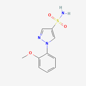 molecular formula C10H11N3O3S B1465242 1-(2-methoxyphenyl)-1H-pyrazole-4-sulfonamide CAS No. 1285062-83-0