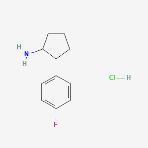 2-(4-Fluorophenyl)cyclopentan-1-amine hydrochloride