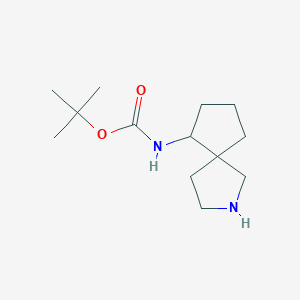 molecular formula C13H24N2O2 B1465247 tert-butyl N-{2-azaspiro[4.4]nonan-6-yl}carbamate CAS No. 186203-05-4
