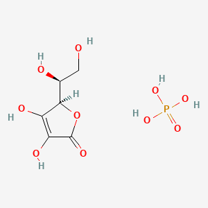 molecular formula C6H11O10P B1465251 L-Ascorbic acid, phosphate CAS No. 125913-31-7