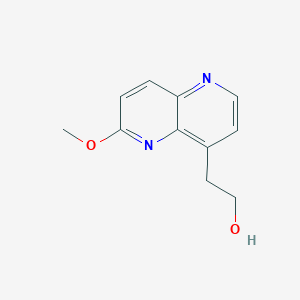 molecular formula C11H12N2O2 B1465252 2-(6-Methoxy[1,5]naphthyridin-4-yl)-1-ethanol CAS No. 944266-94-8