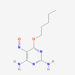 2,4-Pyrimidinediamine, 5-nitroso-6-(pentyloxy)-