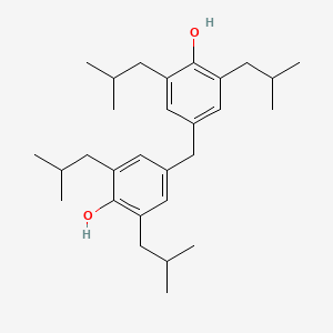 molecular formula C29H44O2 B14652675 4,4'-Methylenebis[2,6-bis(2-methylpropyl)phenol] CAS No. 53097-66-8