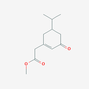 Methyl [3-oxo-5-(propan-2-yl)cyclohex-1-en-1-yl]acetate