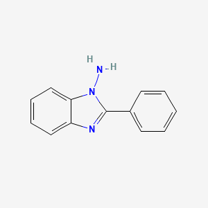 molecular formula C13H11N3 B14652693 2-Phenyl-1h-benzimidazol-1-amine CAS No. 53409-26-0