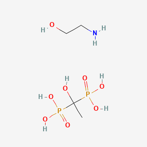 molecular formula C2H8O7P2.C2H7NO<br>C4H15NO8P2 B14652702 Einecs 287-243-8 CAS No. 85443-51-2