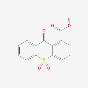 9,10,10-Trioxo-9,10-dihydro-10lambda~6~-thioxanthene-1-carboxylic acid