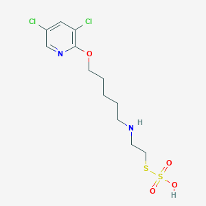 S-2-((5-(3,5-Dichloro-2-pyridyloxy)pentyl)amino)ethyl hydrogen thiosulfate