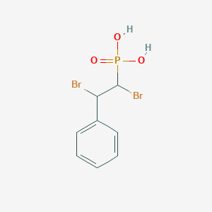 (1,2-Dibromo-2-phenylethyl)phosphonic acid