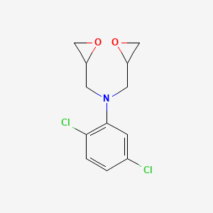 2,5-Dichloro-N,N-bis[(oxiran-2-yl)methyl]aniline