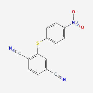 2-[(4-Nitrophenyl)sulfanyl]benzene-1,4-dicarbonitrile