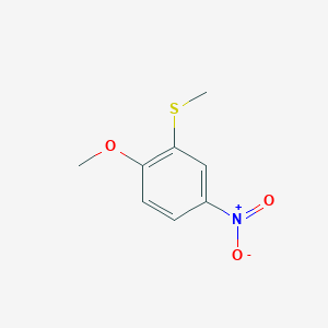 Benzene, 1-methoxy-2-(methylthio)-4-nitro-