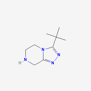 molecular formula C9H16N4 B1465284 3-叔丁基-5,6,7,8-四氢-[1,2,4]三唑并[4,3-a]吡嗪 CAS No. 1159553-38-4