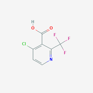 molecular formula C7H3ClF3NO2 B1465286 4-Chloro-2-(trifluoromethyl)nicotinic acid CAS No. 1018678-39-1