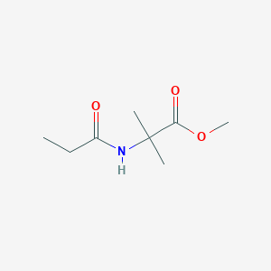 molecular formula C8H15NO3 B1465293 methyl 2-methyl-N-propionylalaninate CAS No. 1343350-89-9