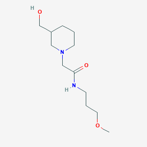 2-[3-(hydroxymethyl)piperidin-1-yl]-N-(3-methoxypropyl)acetamide
