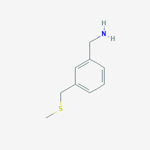 B1465296 {3-[(Methylsulfanyl)methyl]phenyl}methanamine CAS No. 869297-24-5
