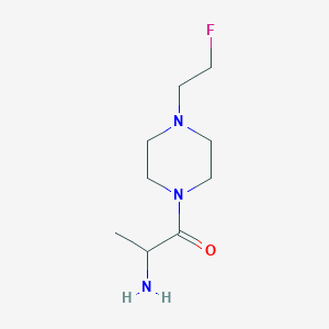 molecular formula C9H18FN3O B1465299 2-氨基-1-(4-(2-氟乙基)哌嗪-1-基)丙酮 CAS No. 2000569-44-6