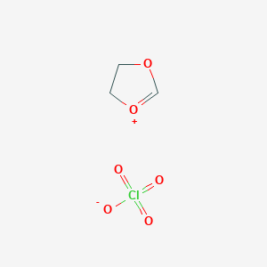 molecular formula C3H5ClO6 B14653011 4,5-Dihydro-1,3-dioxol-1-ium perchlorate CAS No. 50906-49-5