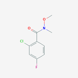 2-chloro-4-fluoro-N-methoxy-N-methylbenzamide