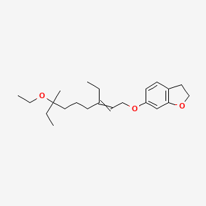 6-[(7-Ethoxy-3-ethyl-7-methylnon-2-EN-1-YL)oxy]-2,3-dihydro-1-benzofuran